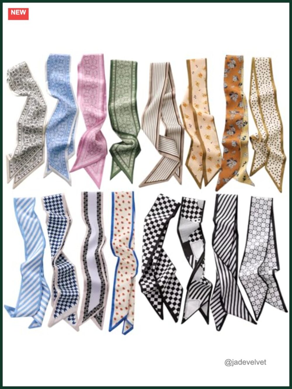 Multifunctional Purse Scarf for Women Boho Fashion Neck Scarf Polyester